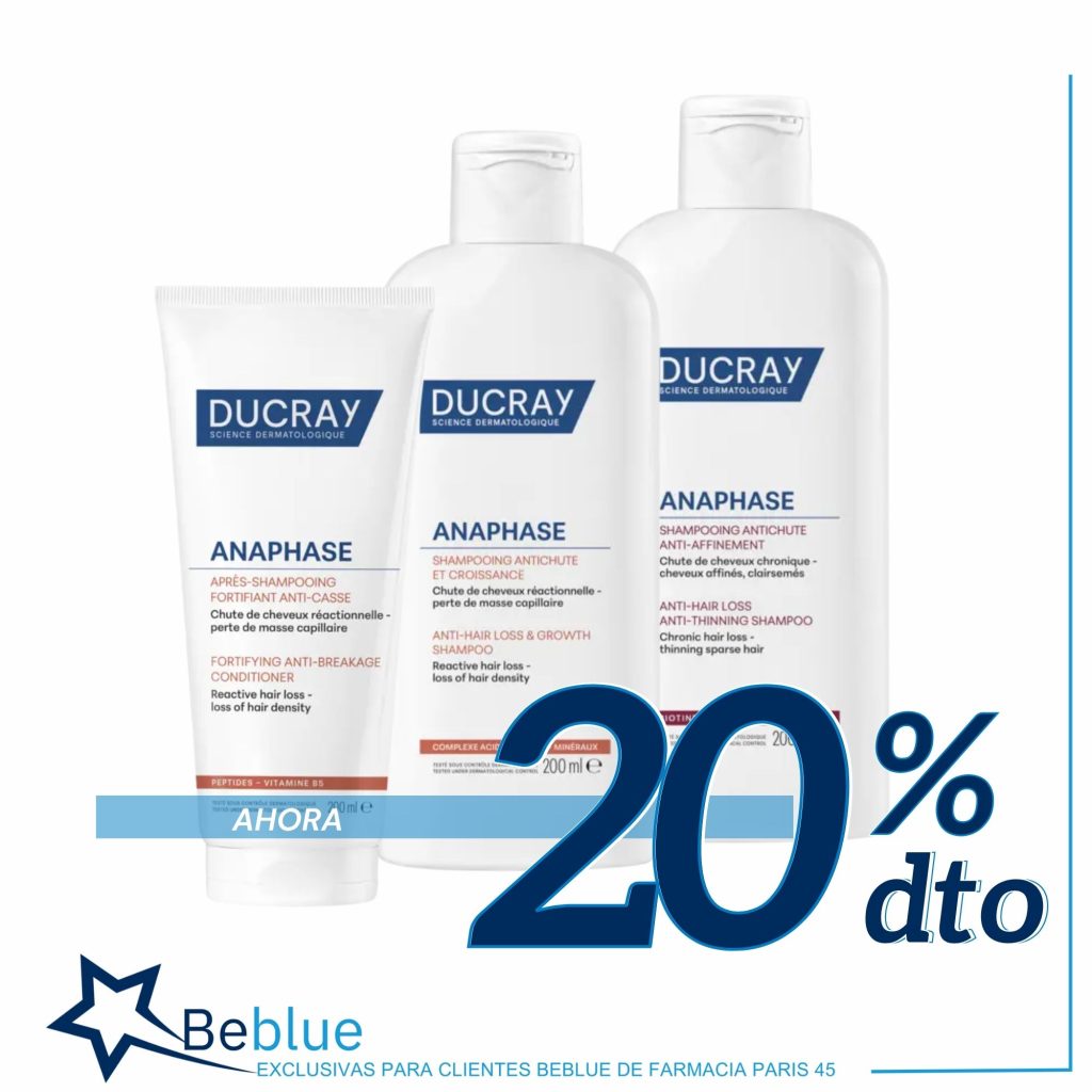 Productos Ducray anticaida con un 20% de descuento.
